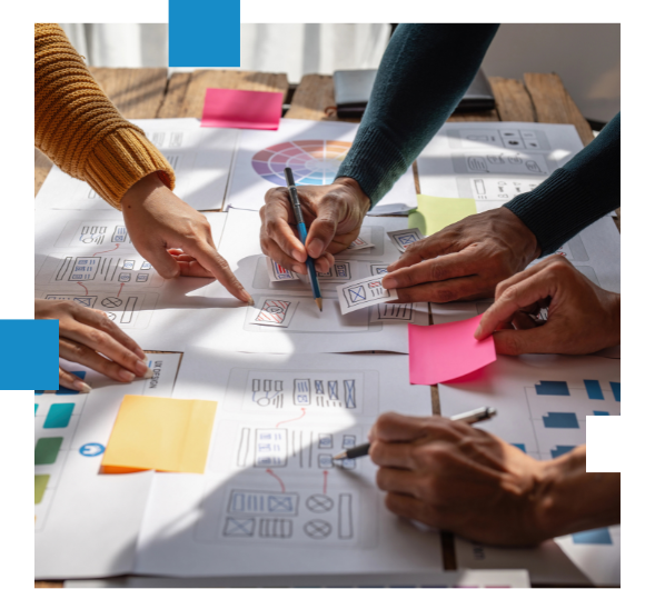 equipos de trabajo azul